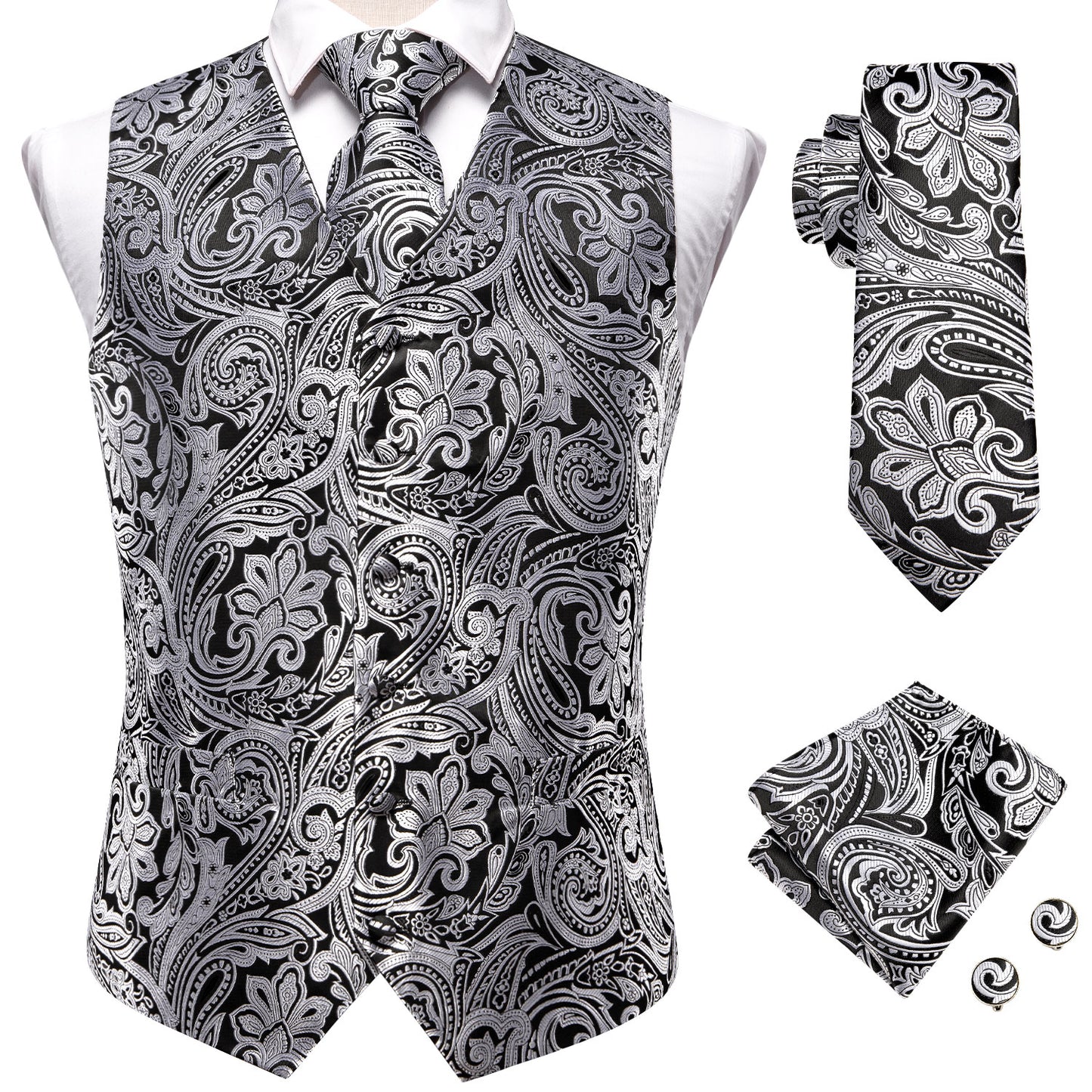 Formal Vest Tie Set