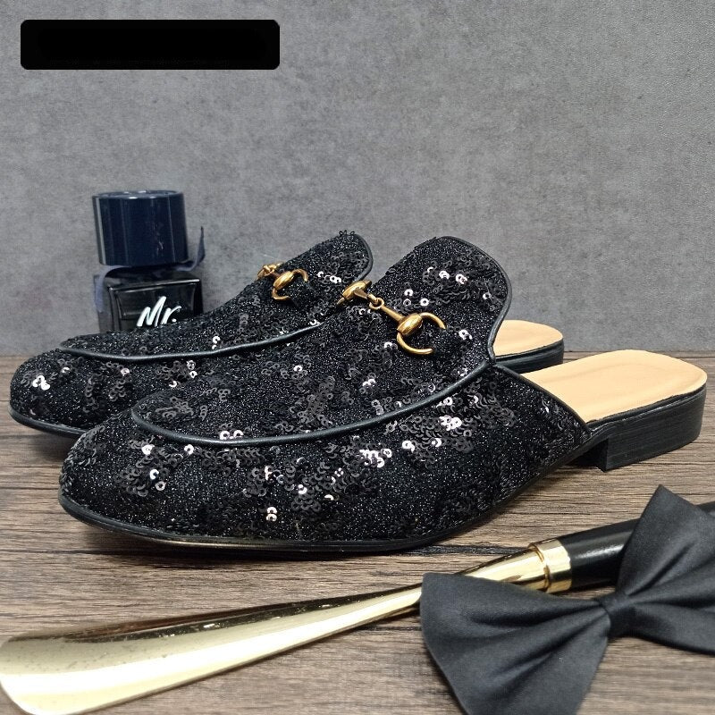 Fashion Sequin Half Shoes