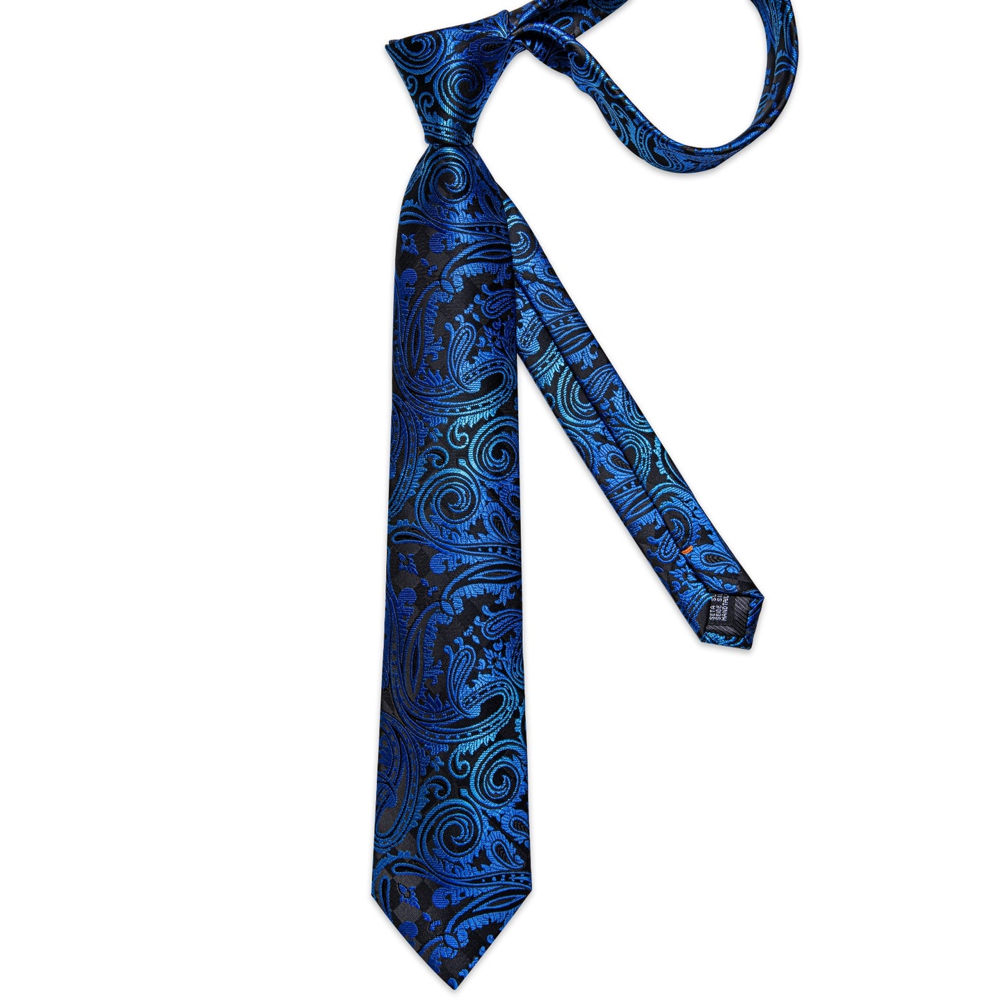 Paisley Blue Silk Ties Set