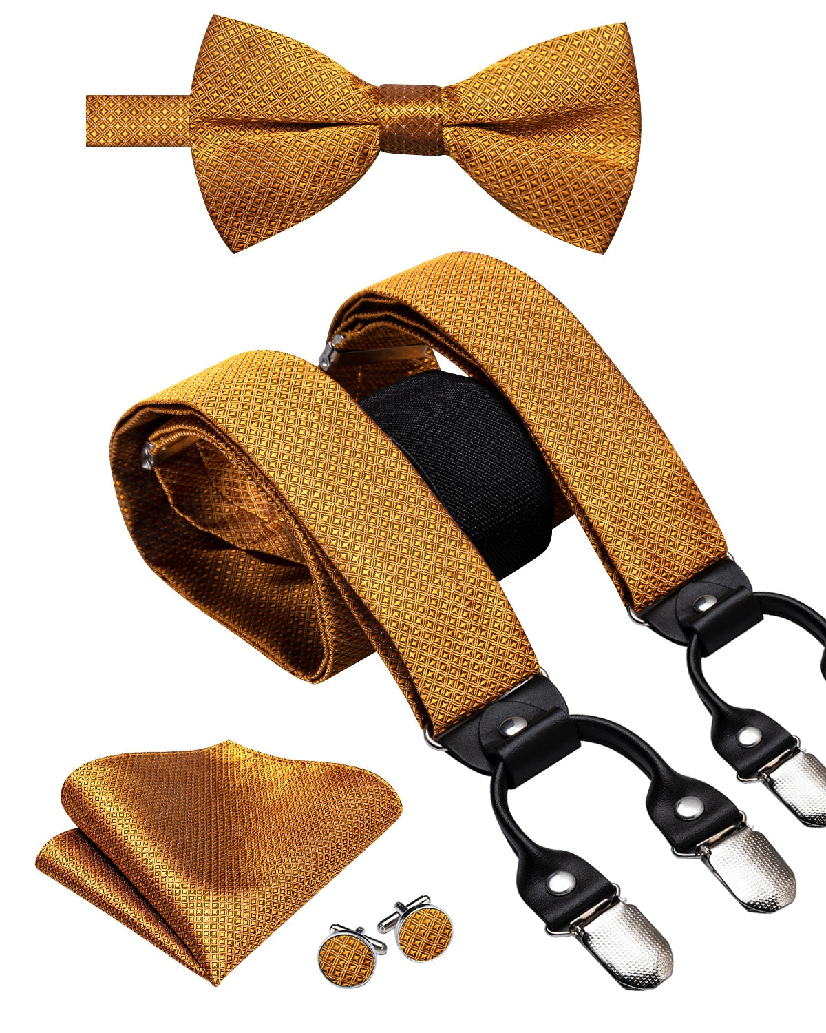 Luxury Bow Tie & Elastic Suspenders