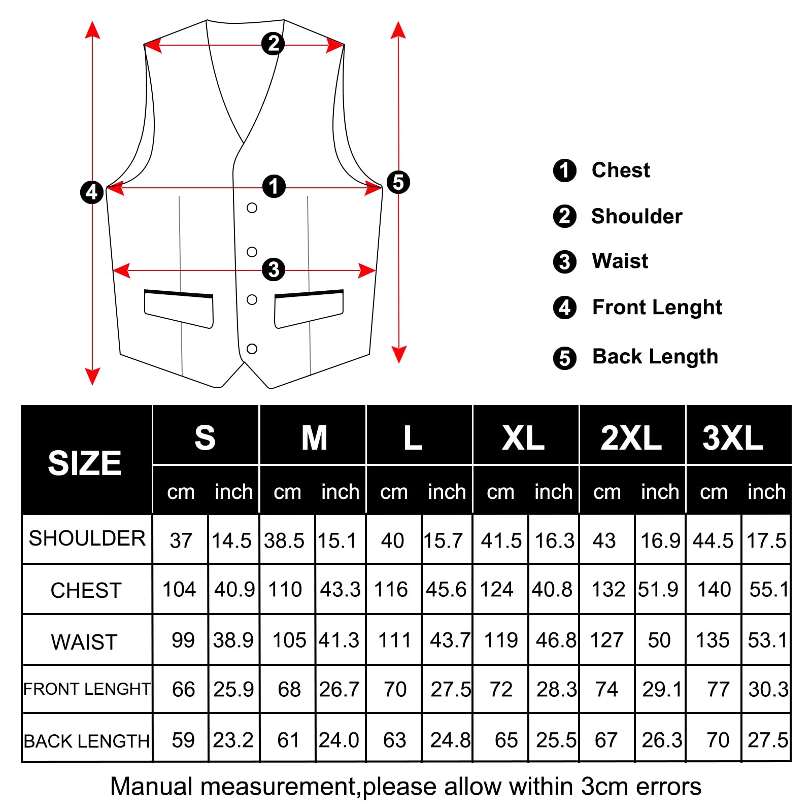 Slim Fit V-neck Vest