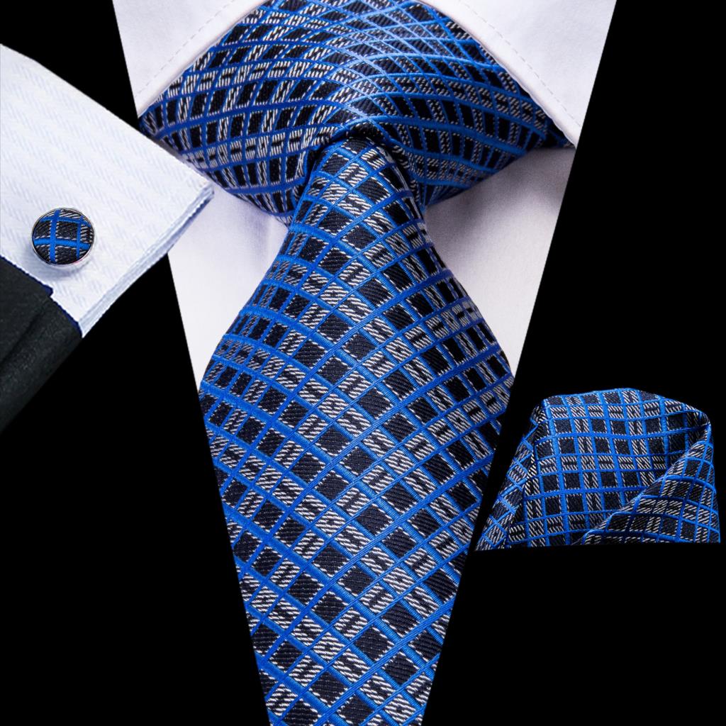 Plaid Silk Tie Set