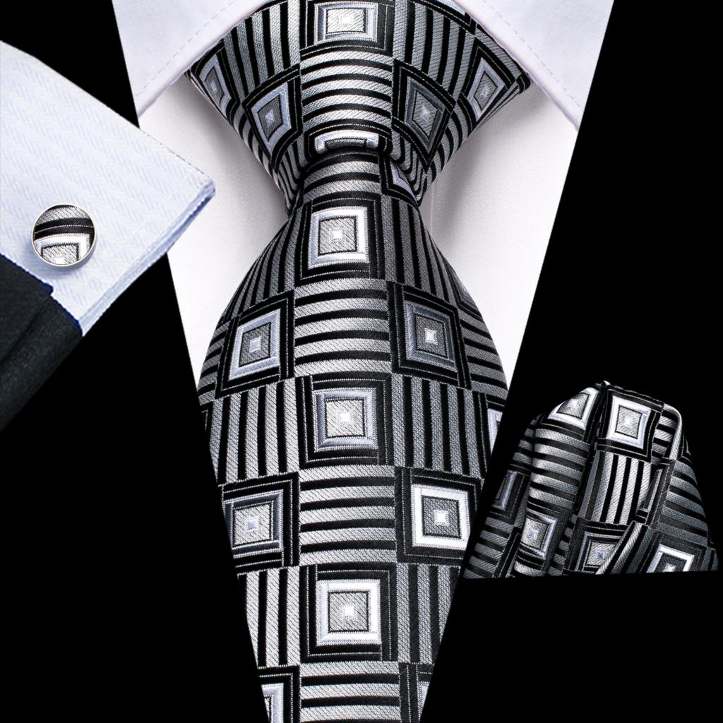 Fashion Plaid Silk Tie Set