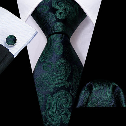 Floral Silk Tie Hanky Set