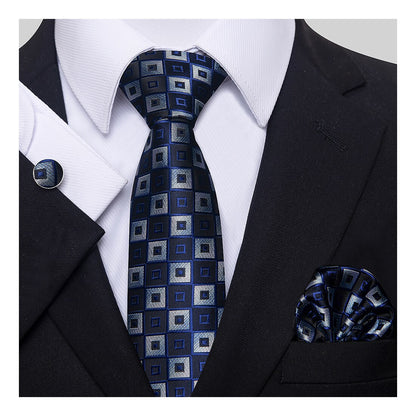 Silk Tie Hanky Cufflink Set