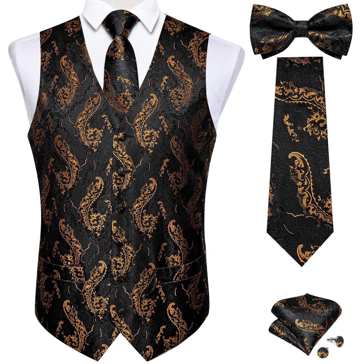 Classic Suit Vest Tie Set