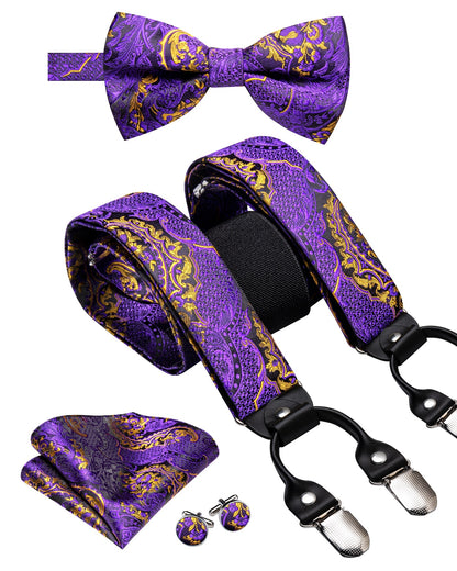 Luxury Bow Tie & Elastic Suspenders