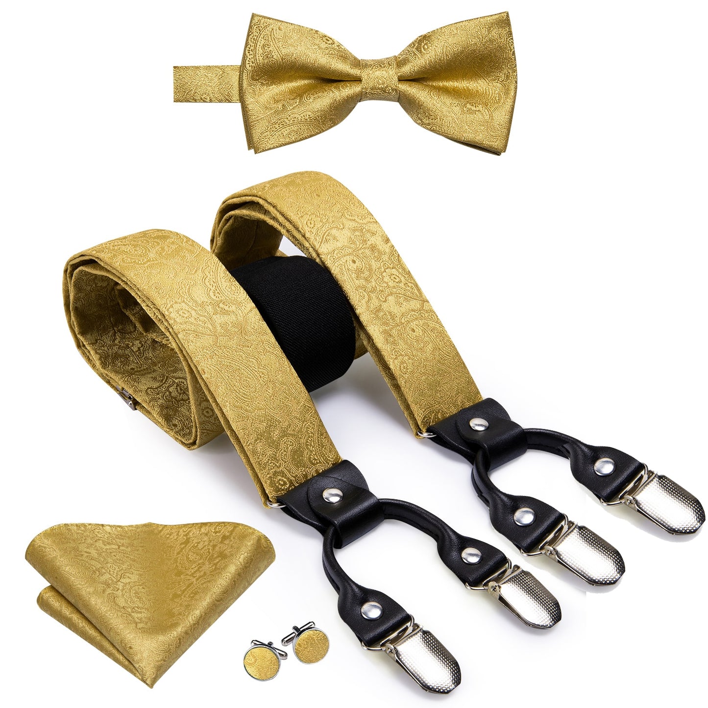 Luxury Bow Tie & Elastic Suspenders