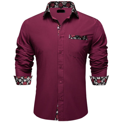 Mens Dress Shirt Long Sleeve