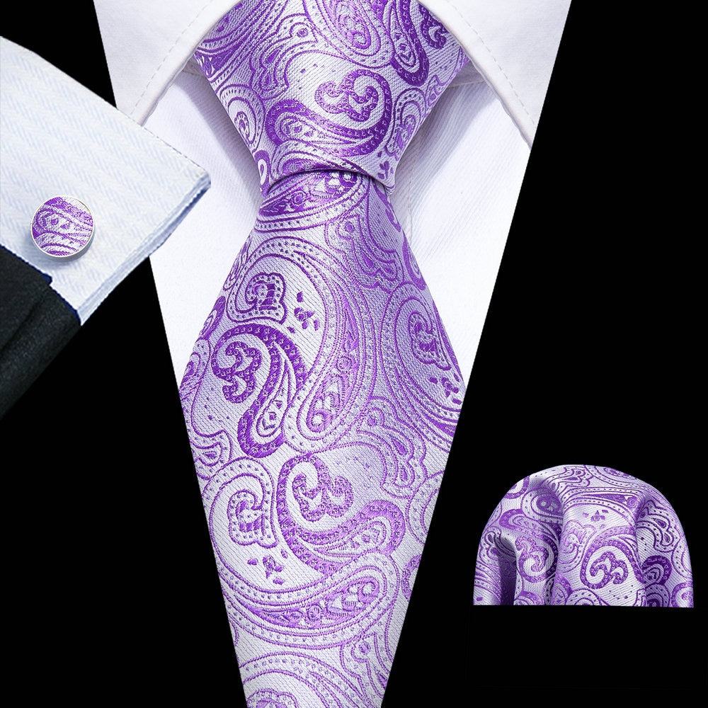 Floral Silk Tie Hanky Set