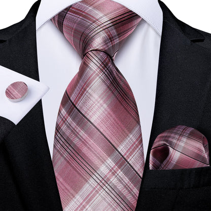 Dot Plaid Floral Ties Set