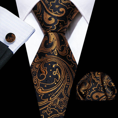 Floral Silk Tie Hanky Set