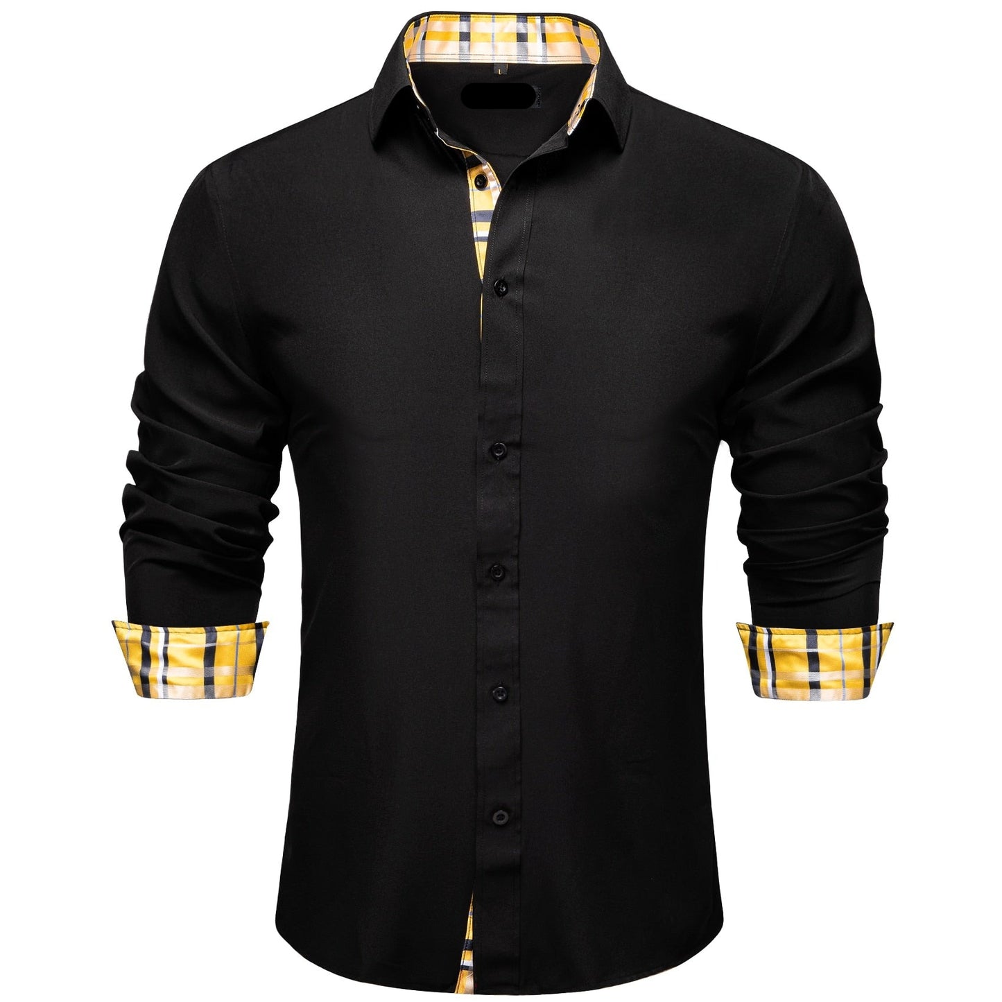 Luxury Solid Sleeve Dress Shirt