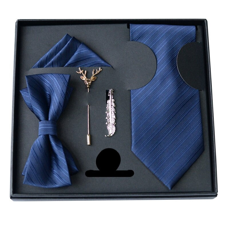 Gift Box Luxury Mens Tie Set