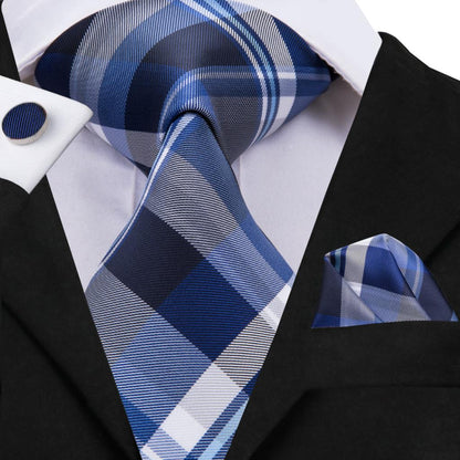 Plaid Silk Tie Set