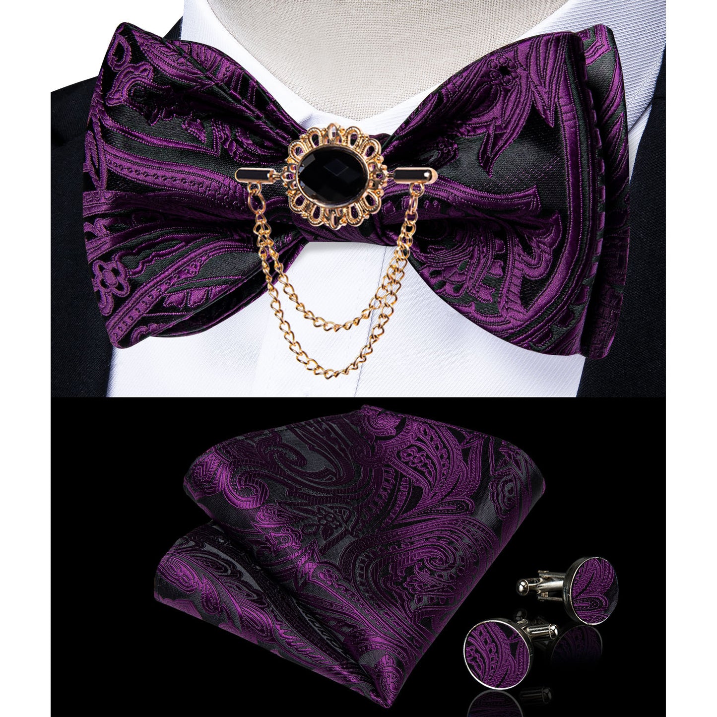 Exqusite Mens Self-tie Bowties Set