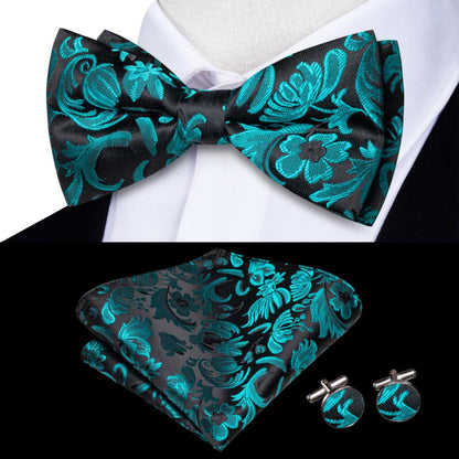 Solid Silk Pre-tied Bow Tie