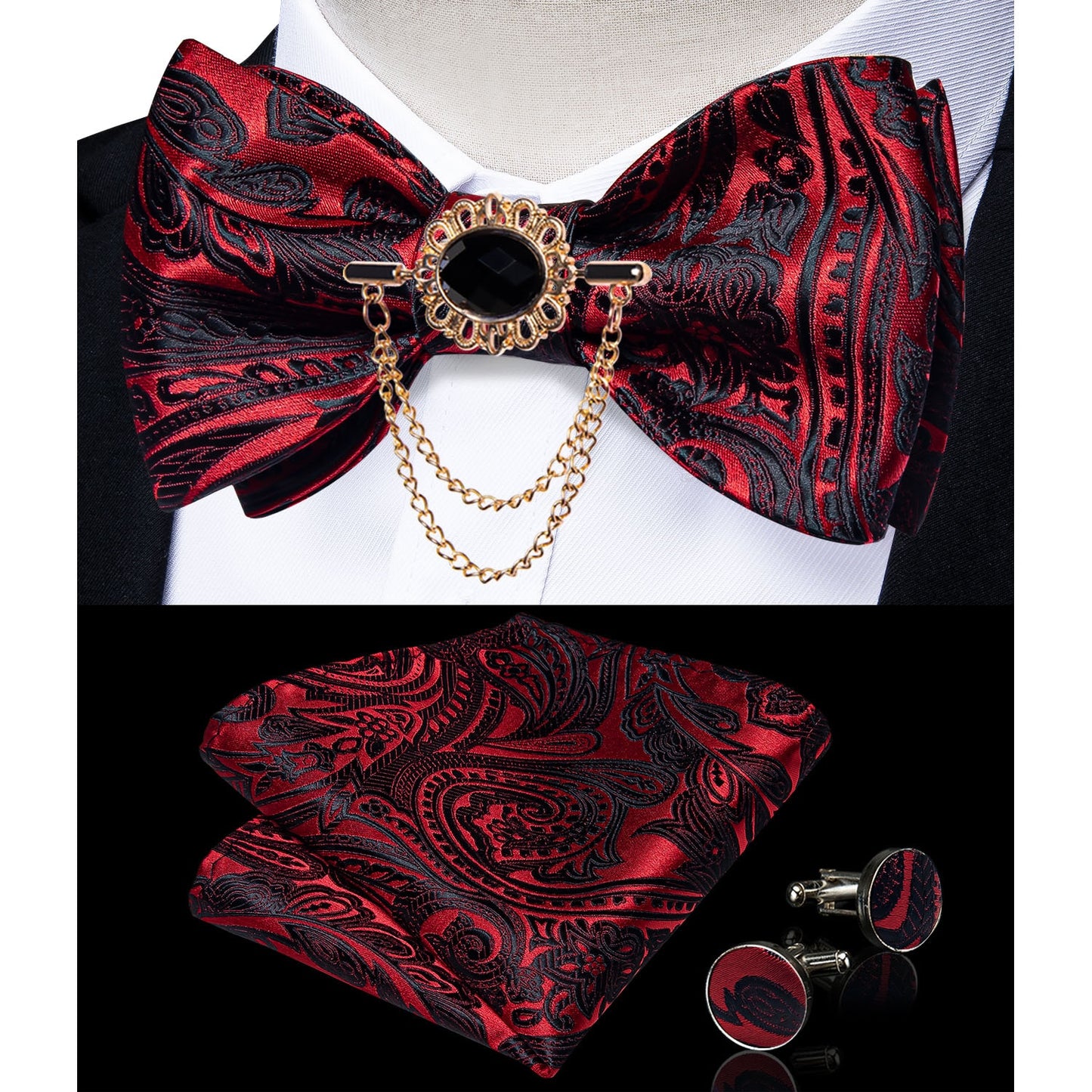 Exqusite Mens Self-tie Bowties Set