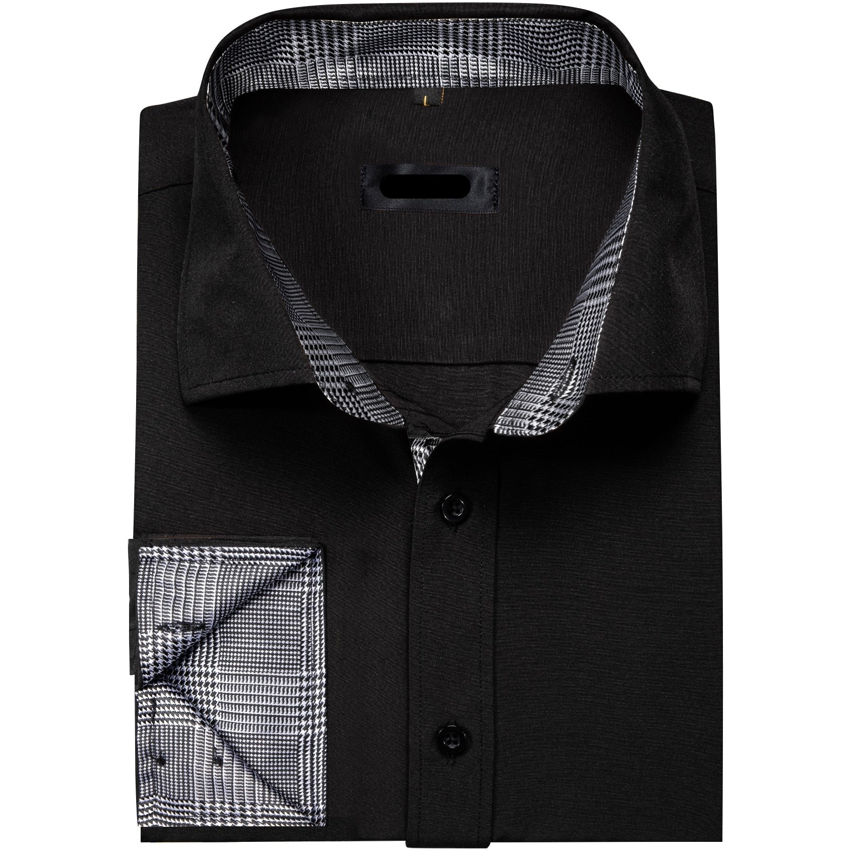 Luxury Solid Sleeve Dress Shirt