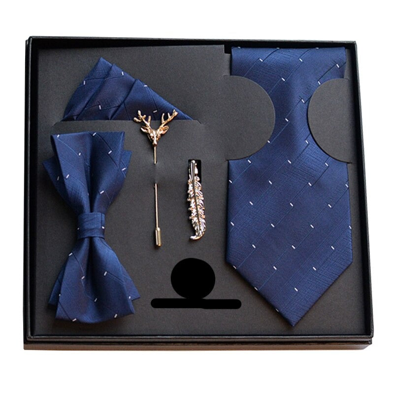 Gift Box Luxury Mens Tie Set