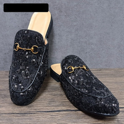 Fashion Sequin Half Shoes