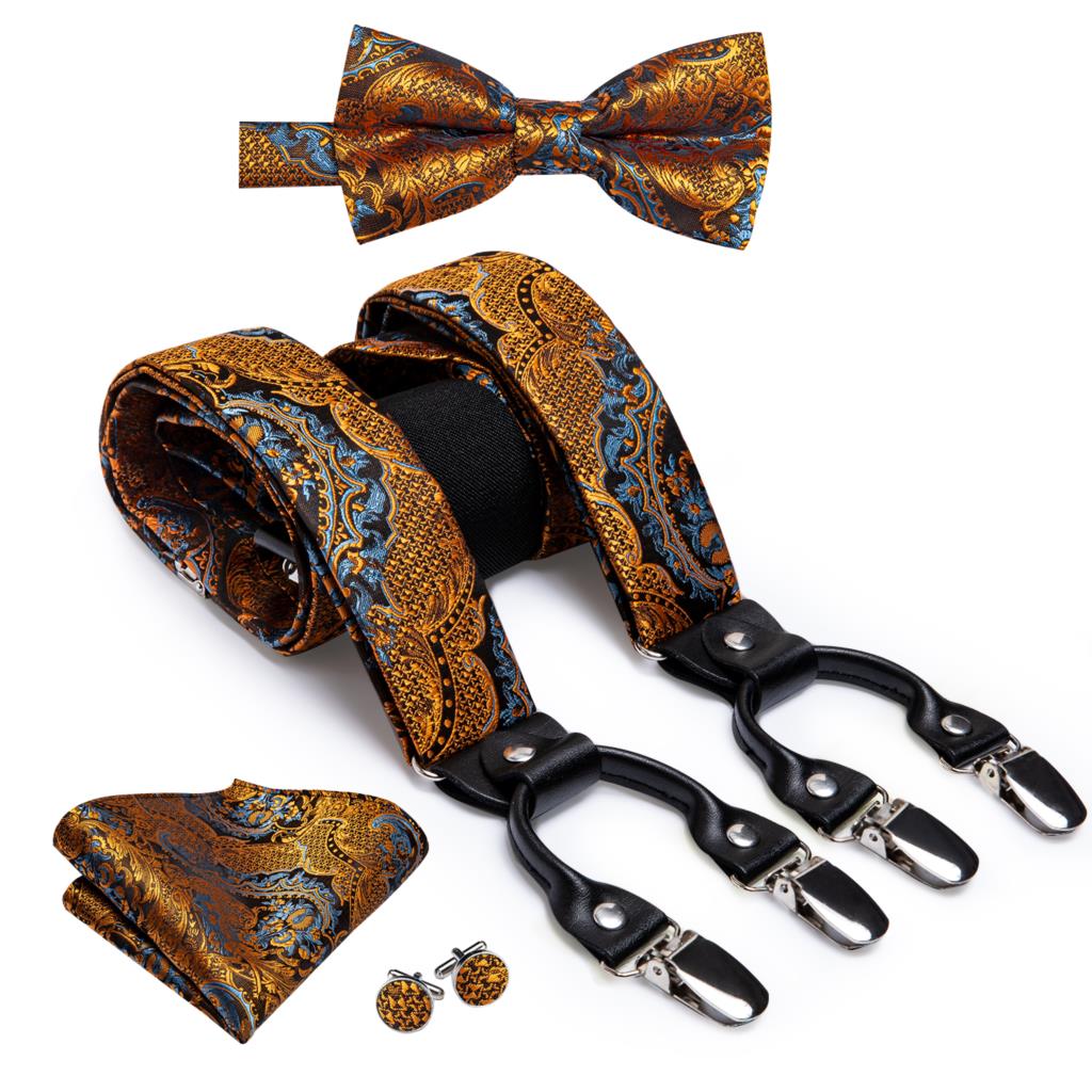 Luxury Bow Tie & Elastic Suspenders