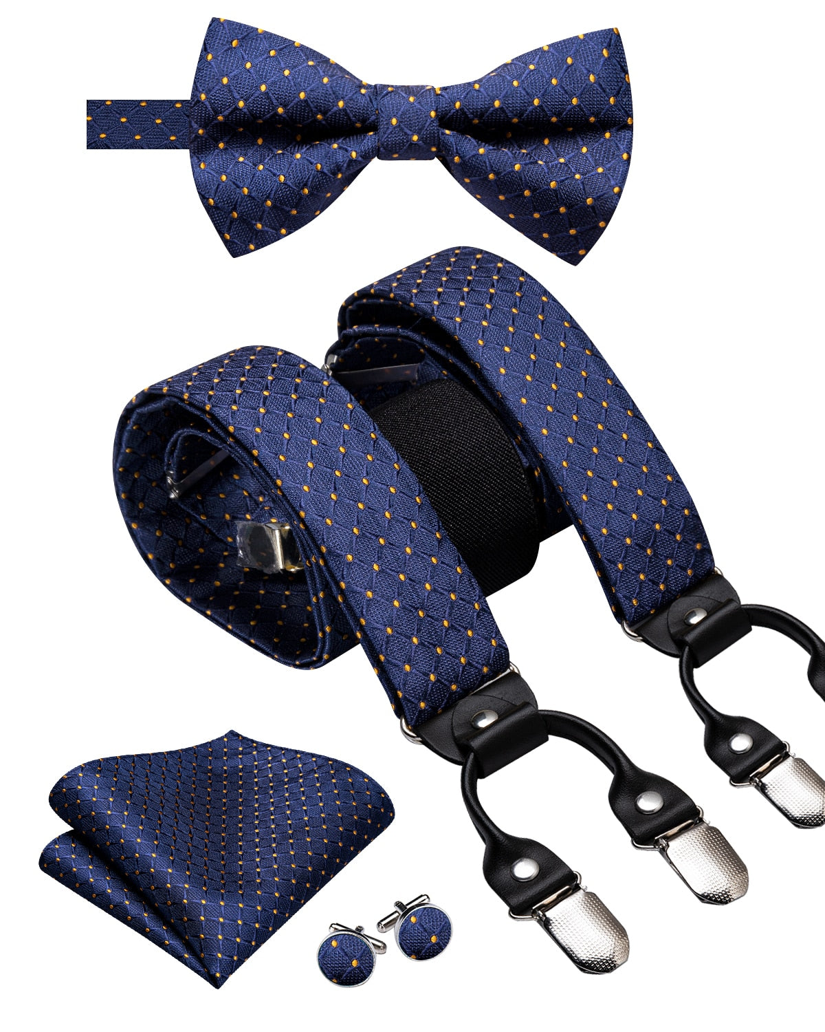 Luxury Bow Tie & Elastic Suspenders