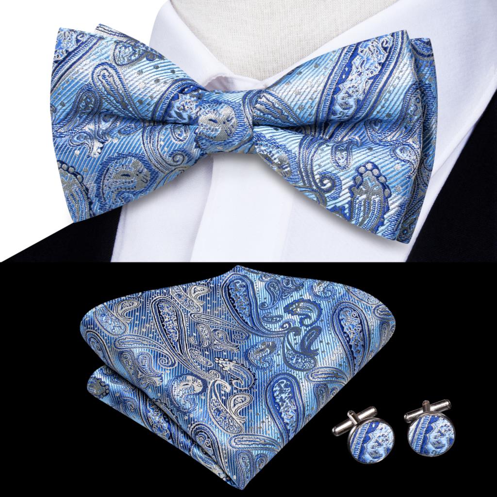 Solid Silk Pre-tied Bow Tie