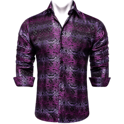 Mens Long Sleeve Paisley Dress Shirts