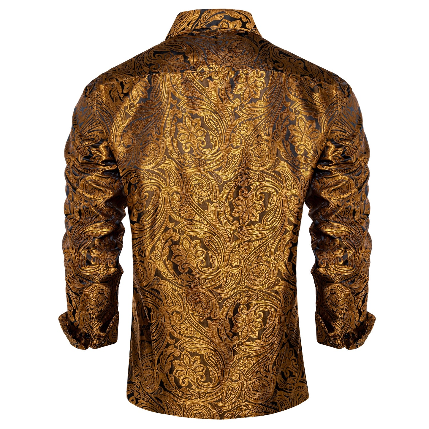 Long Sleeve Paisley Silk Shirts