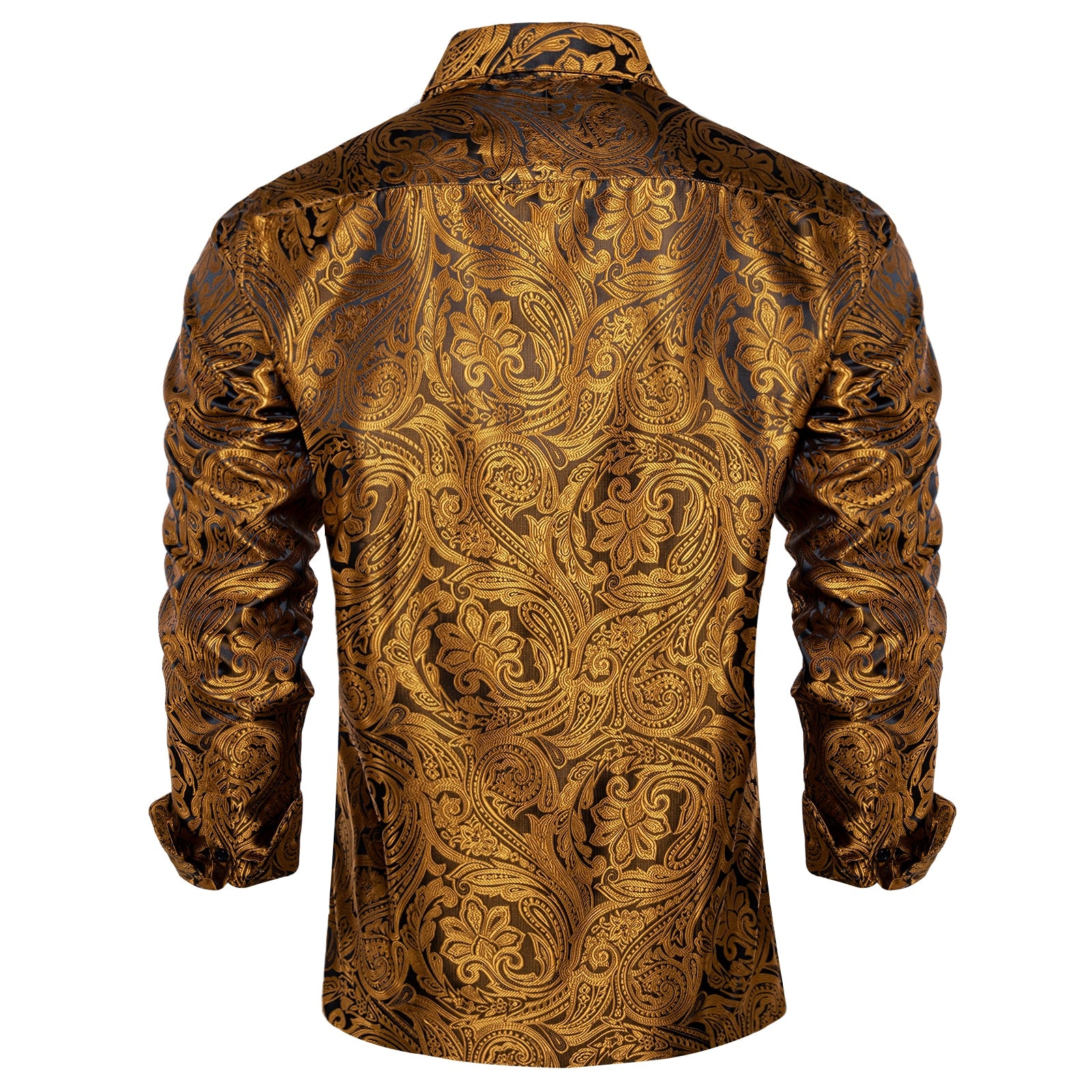 Long Sleeve Paisley Silk Shirts