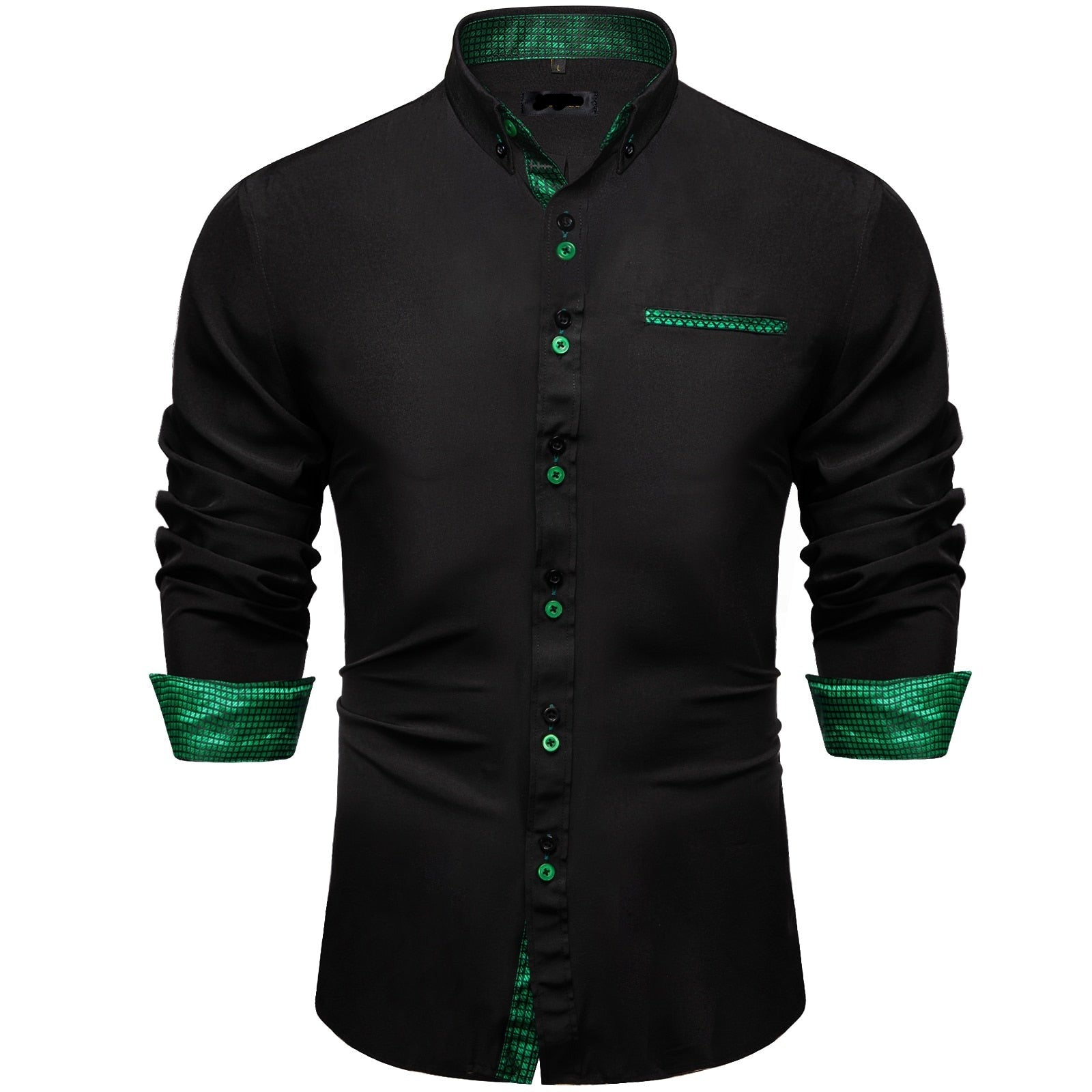 Mens Solid Long Sleeve Shirts