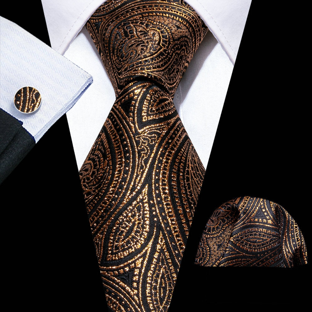 Floral Silk Tie Hanky Set