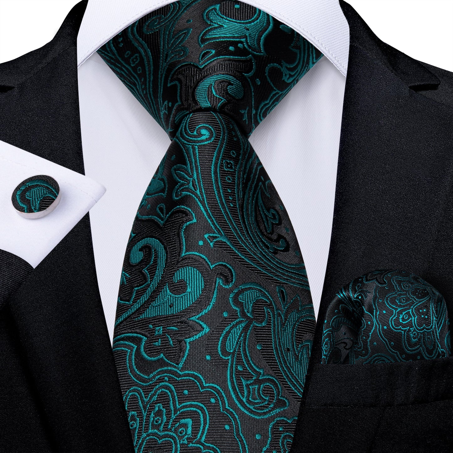 Luxury Business Paisley Tie Set