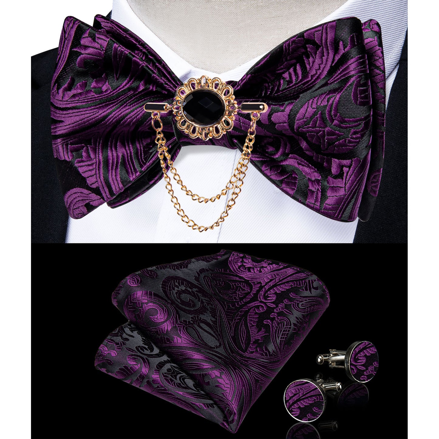 Exqusite Mens Self-tie Bowties Set