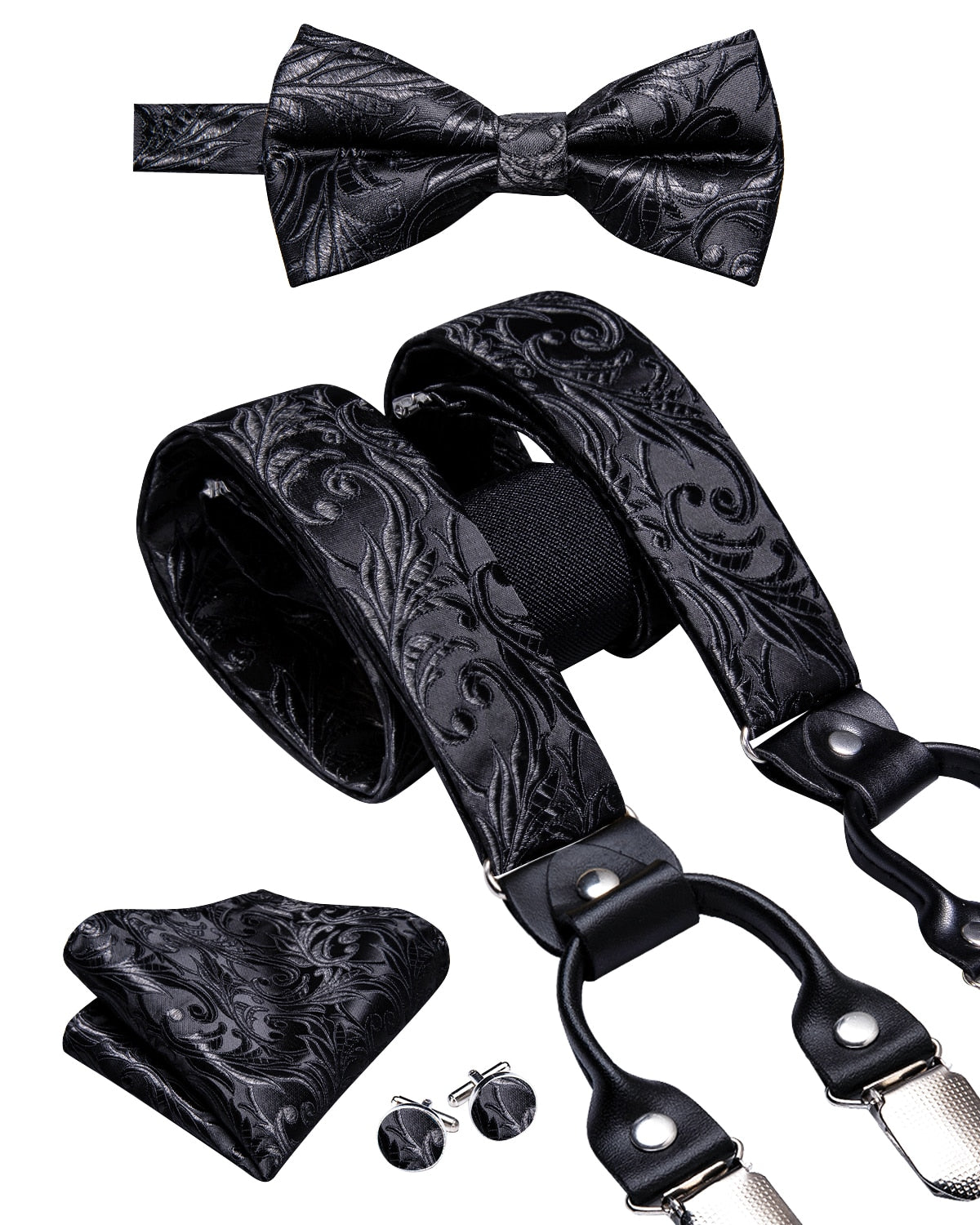 Luxury Bow Tie & Elastic Suspenders