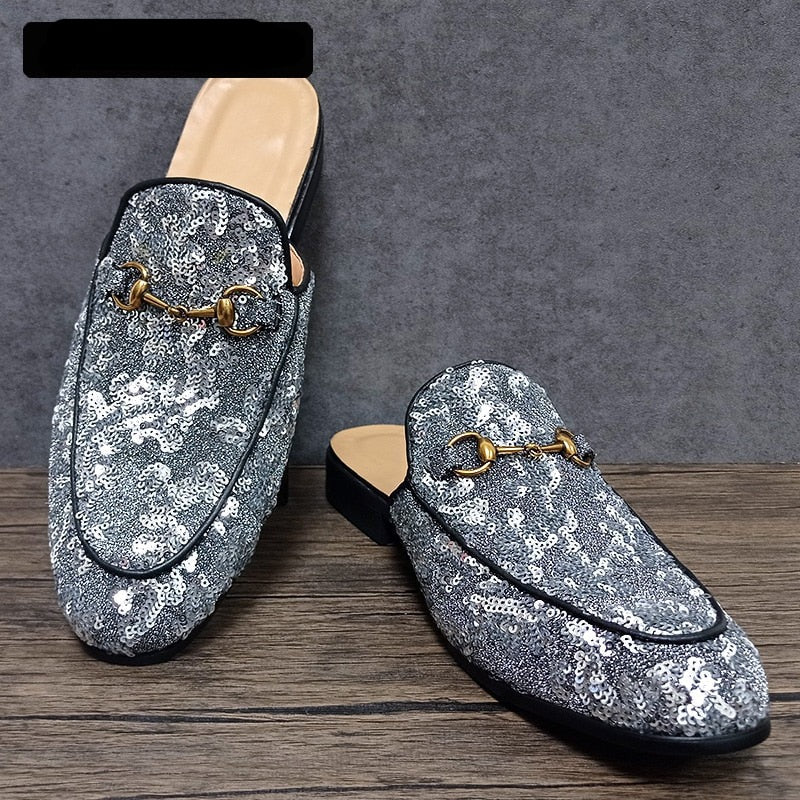 Fashion Sequin Half Shoes