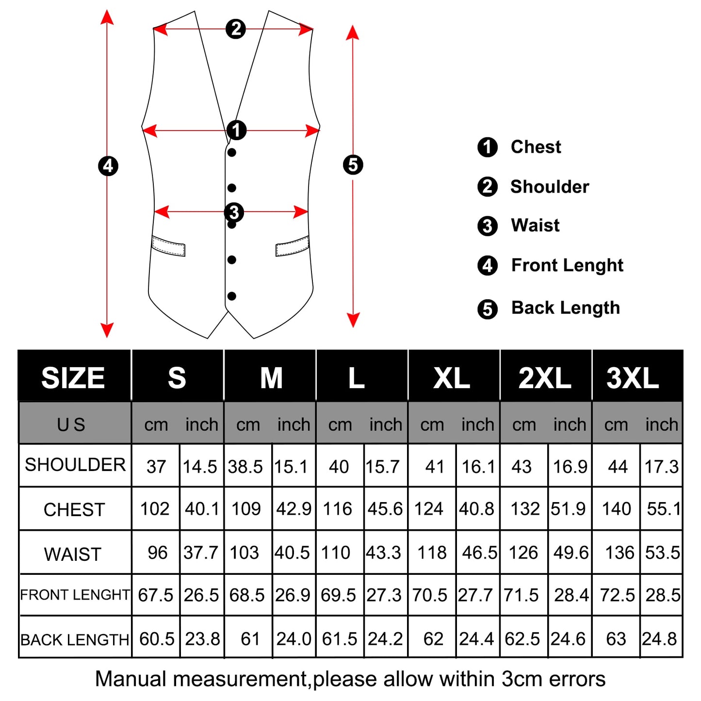 Mens Business Vest Set