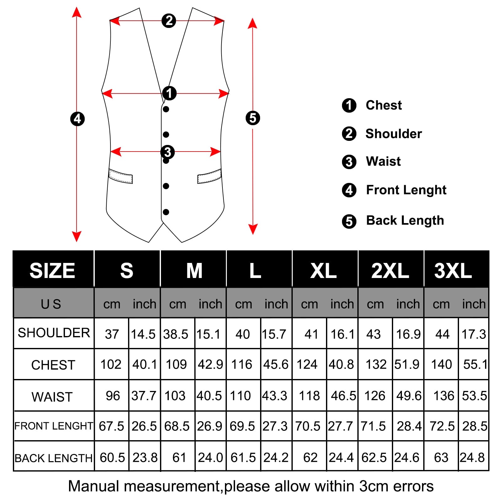 Mens Business Vest Set