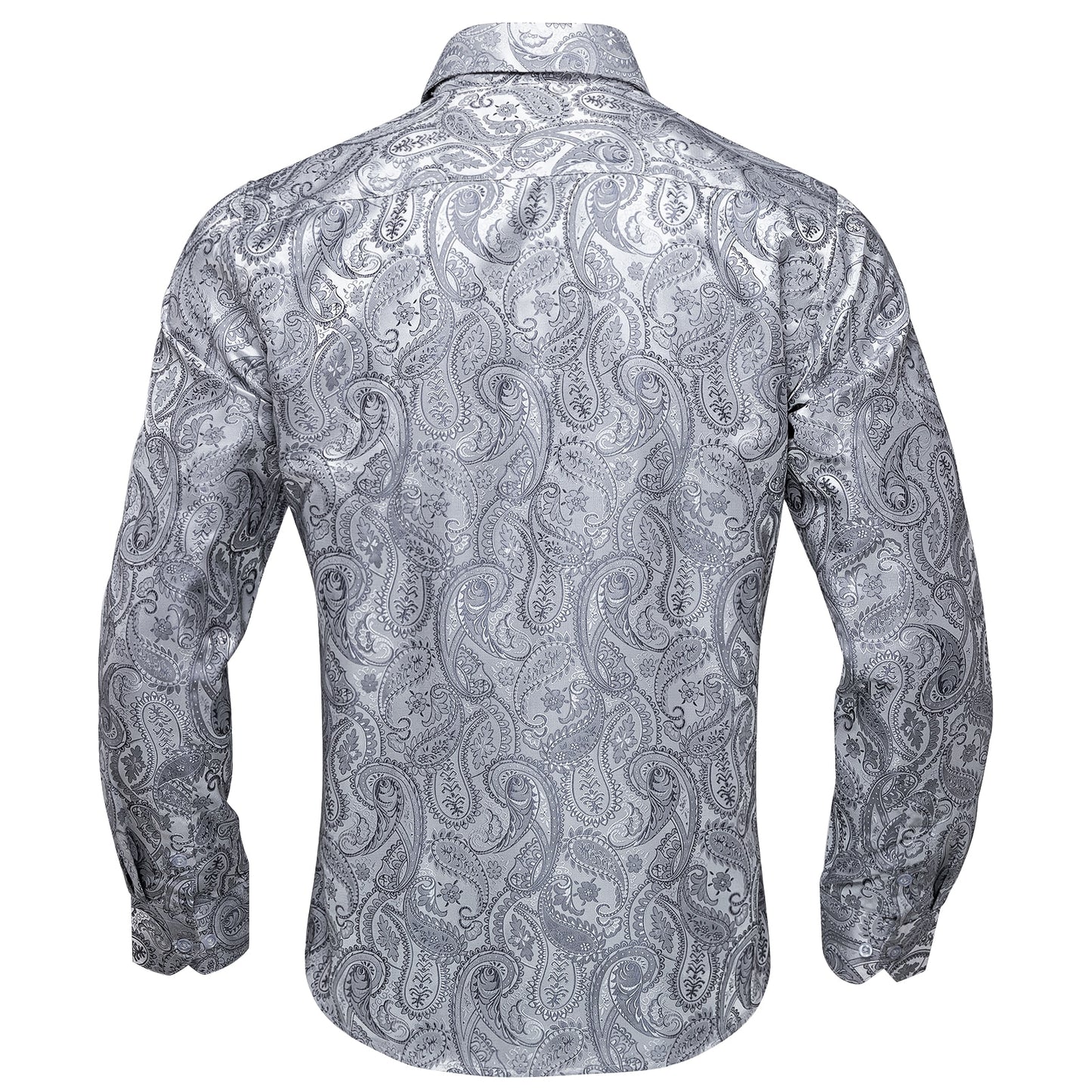 Long Sleeve Paisley Silk Shirts