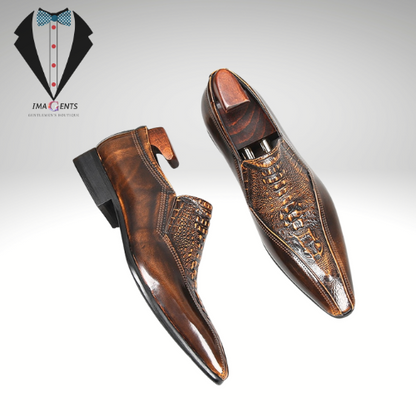 Crocodile Printed Dress Shoes