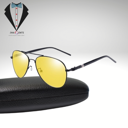 Black Pilot UV400 Sunglasses