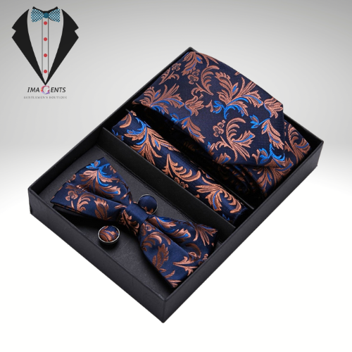 Gift Box Floral Necktie Set