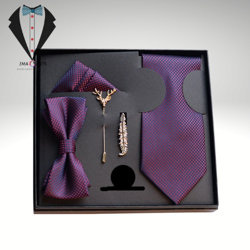 Gift Box Luxury Mens Tie Set