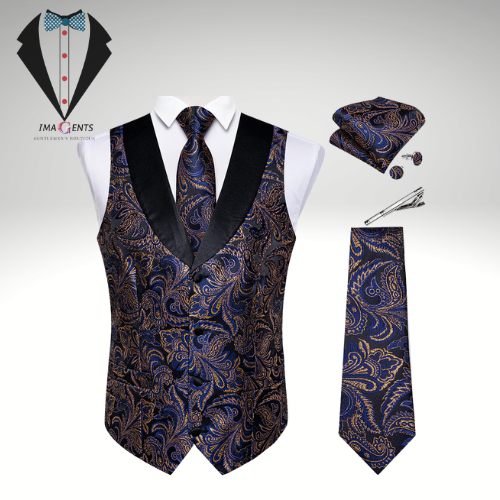 Mens Clothing Blazer Vest Set