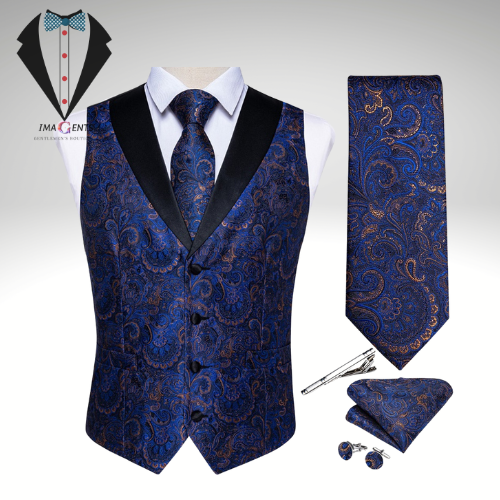 Paisley Suit Vest Set