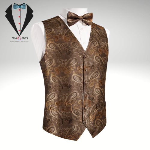 Formal Silk Mens Suit Vest