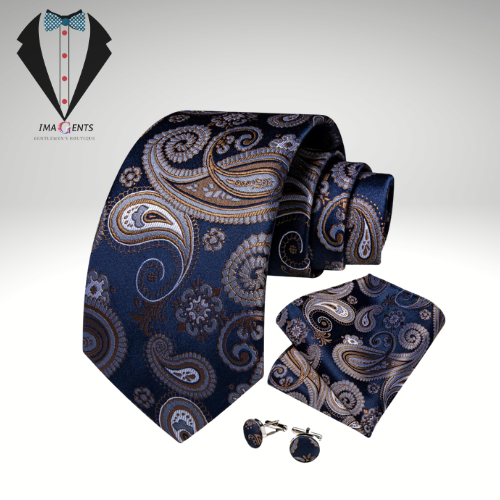 Luxury Business Paisley Tie Set