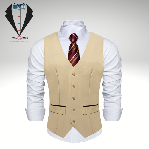 Slim Fit V-neck Vest