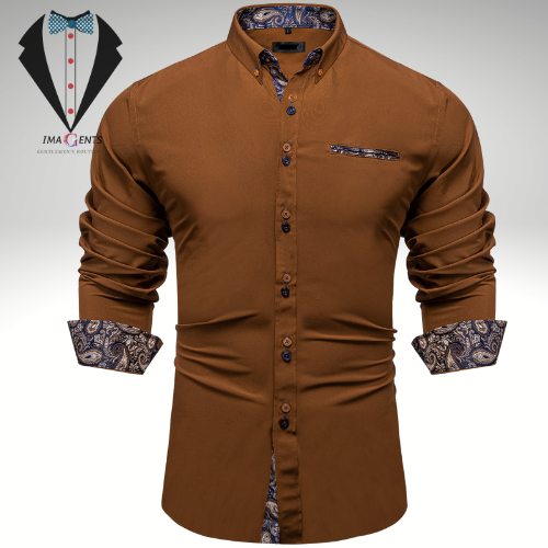 Mens Solid Long Sleeve Shirts